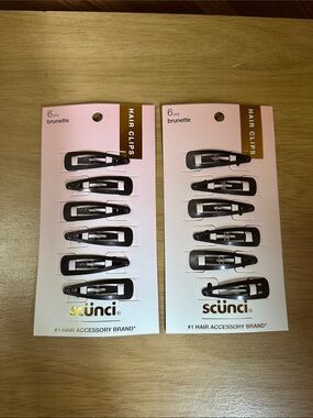 Scunci Brunette Hair Clips